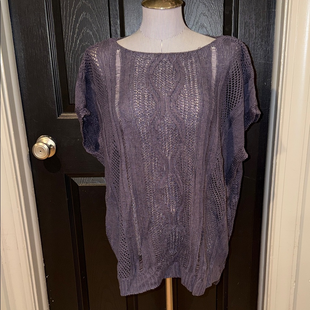 Andrea Jovine 100% Linen Sleeveless Sweater large
